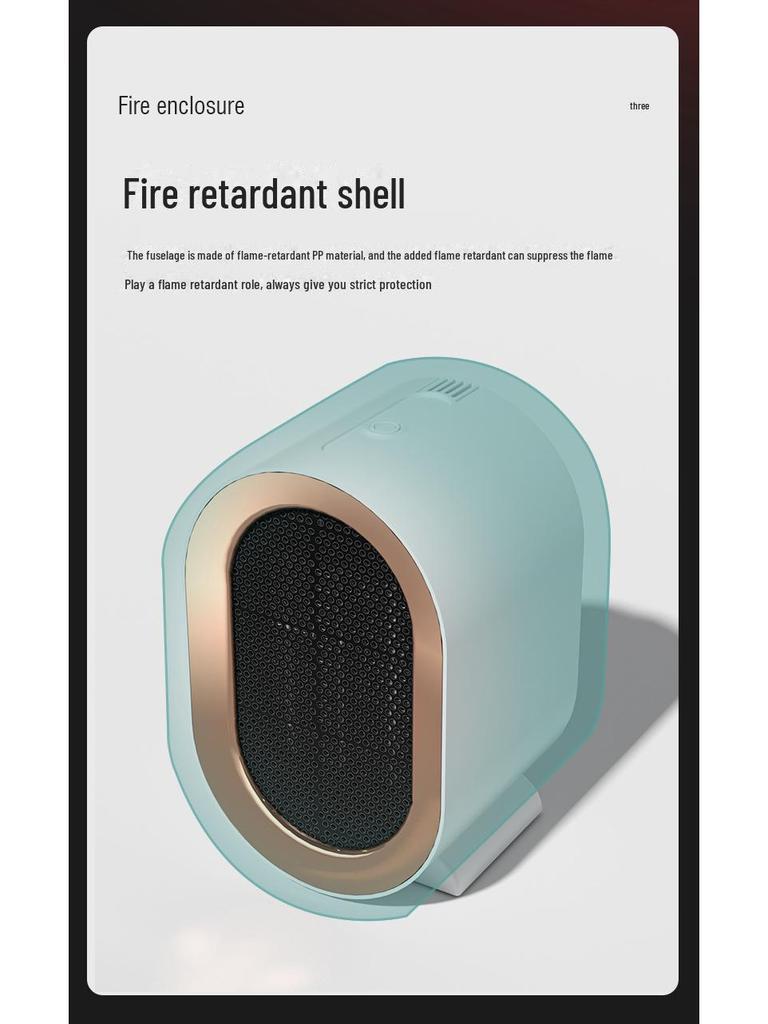 1200W Desktop PTC Electric Heater for Home, Office, and Dorms