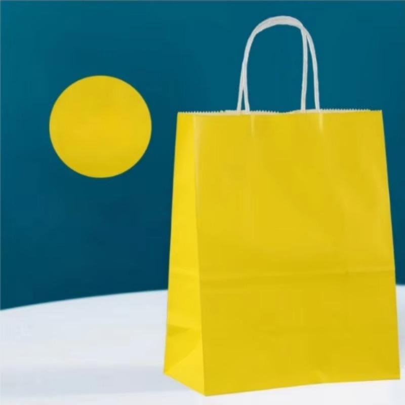 1/10pcs  Kraft Paper Gift Bag with Handles Paper Boxes for Packaging Gifts  Christmas Gift Box Gift Box Packaging  Gift Bag