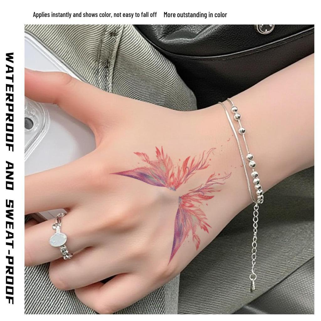 Livliga Fjärilsmusikfestival Tatueringklistermärken - Söta, Giftfria, Lätta att Rengöra, Atmosfäriska.