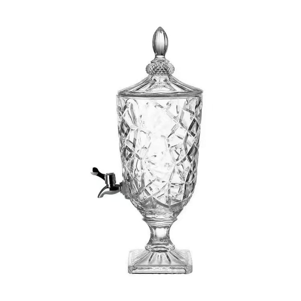 Klares Glas Wasserkaraffe Große Kapazität Eisteekrug Robuster Saftkrug Heimdekoration