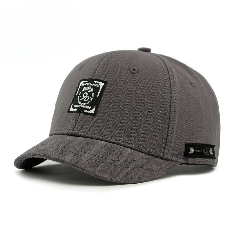 

Unisex 5cm Short Brim Baseball Cap Structured Hard Top Duckbill Hat American Streetwear Style Cotton Outdoor Sun Protection Cap 56-60cm сірий колір