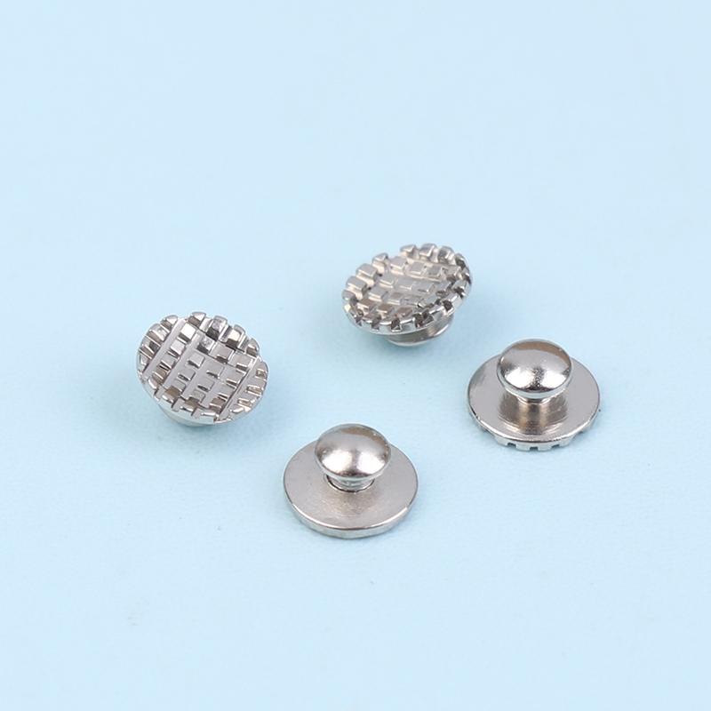 10Pcs/Bag Dental Orthodontic Lingual Button Bonded Eyelet Traction Hook Bondable Metal Mesh Base Bond Bonding Tongue Side Buckle