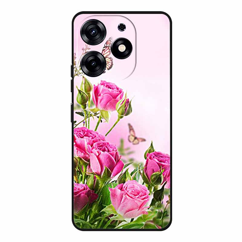 For Tecno Spark 20 Pro Case Wolf Soft Silicone TPU Back Cover Phone Cases For Tecno Spark20 Pro KJ6 Cute Animals Protector Funda