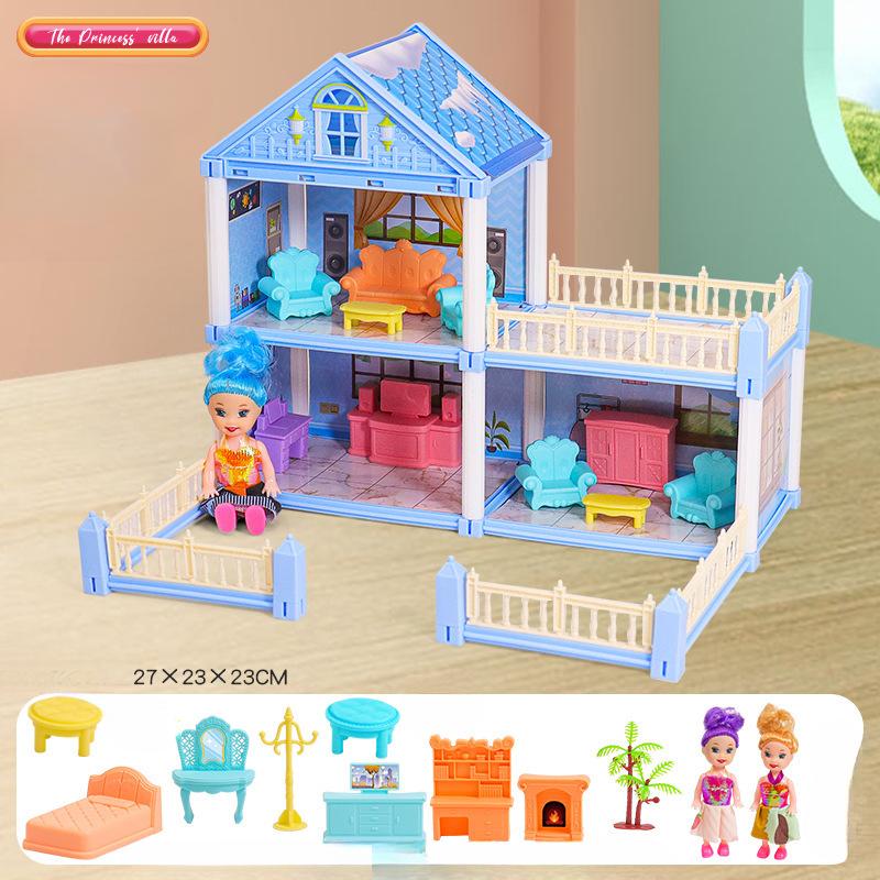 Diy Doll House Children Dream Princess Big Castle Villa Birthday Gift Play House Toys