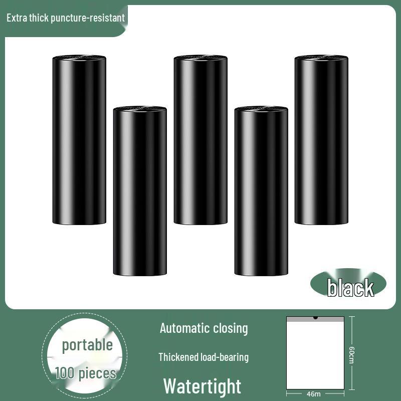 

100-Pack Thickened Large Drawstring Garbage Bags for Kitchen/Bathroom with Free Shipping