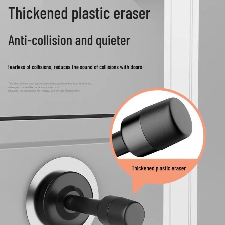 Anti-Collision Door Stopper: Punch-Free Extended Magnet for Top or Back of Toilet or Entrance Doors