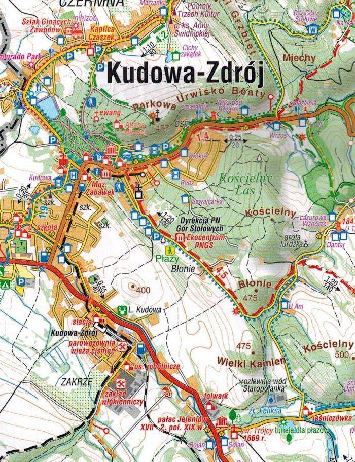 Park Narodowy Gór Stołowych 1:35 000. Laminowana Mapa Kieszonkowa. Compass