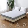 Waterproof White Mattress Pad Cover Terry Cloth Bed Fitted Sheet Elastic Belt Fix Mattress Topper Anti Water Sheet
