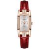 Exquisite Women's Square Dial Quartz Watch with Green Strap and Diamond Accents