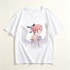 Remiel Zenless Zone Zero White Wing Back View Anime Cutout Graphic Crew Neck Short Sleeve Unisex And Unisex Tshirt