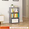 Large Combination Bookshelf: Floor-Standing Storage Rack with Desktop Steel Pipe Shelves for Kids