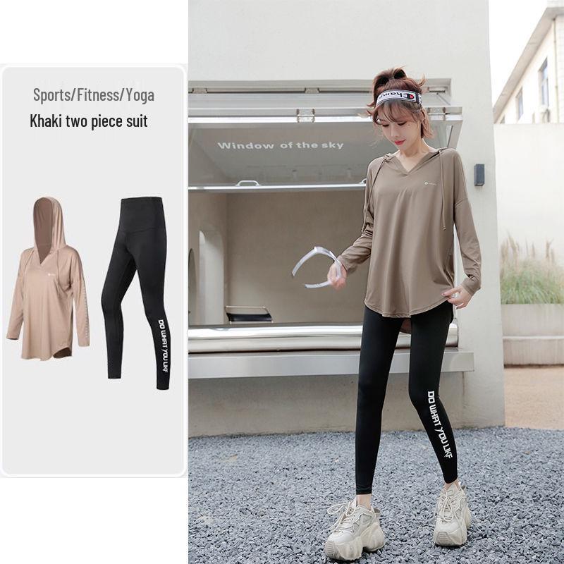 Dámská rychleschnoucí sportovní mikina s kapucí - Podzim/Zima Dlouhý rukáv Plus size pro běh, posilovnu a jógu