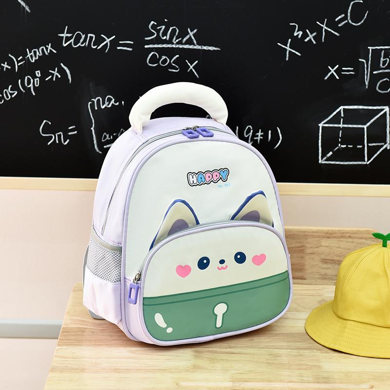 New kindergarten schoolbag cartoon large-capacity backpack fashionable children's backpack boys cute spine backpack