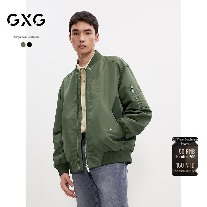

GXG Men s Retro Loose Baseball Jacket M