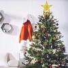 20PCS Christmas Tree Toppers Pentagram Accessories Electroplated Tree Toppers Garland Accessories Christmas Decorations