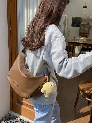 Sac de grande capacité pour femmes, décontracté et polyvalent, sac cabas de niche, sac à bandoulière selle pour étudiantes
