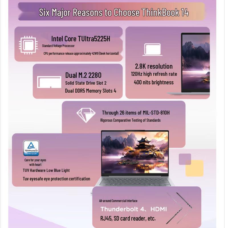 Lenovo ThinkBook 14 AI Laptop (CN version)