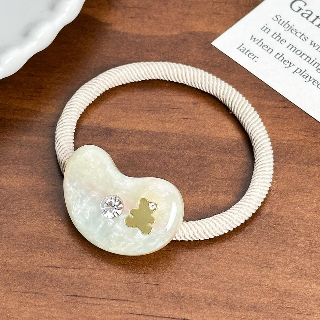 Trendy Acetate Hair Accessories Featuring Rhinestone Bear Clips For Young Women