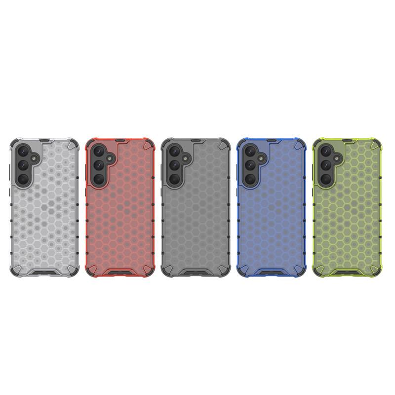 For Samsung Galaxy A55 5G Case Samsung Galaxy A05S A05 A15 A25 A35 A55 5G Cover Honeycomb Shockproof TPU Armor PC Phone Case