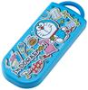 Skater Trio Doraemon Made in for Kids Set Chopsticks, Spoon, Fork, Stickers, Antibacterial, Japan, (TACC2AG-A)
