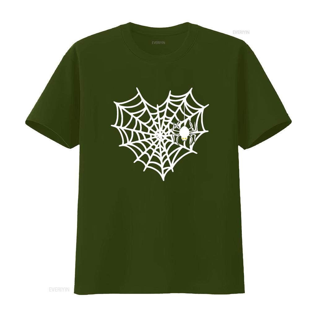 Halloween Spinnennetz Kostüm Süßes Herz T-Shirt vintage Gewaschen Atmungsaktiv Unisex Grafik Bequem homme