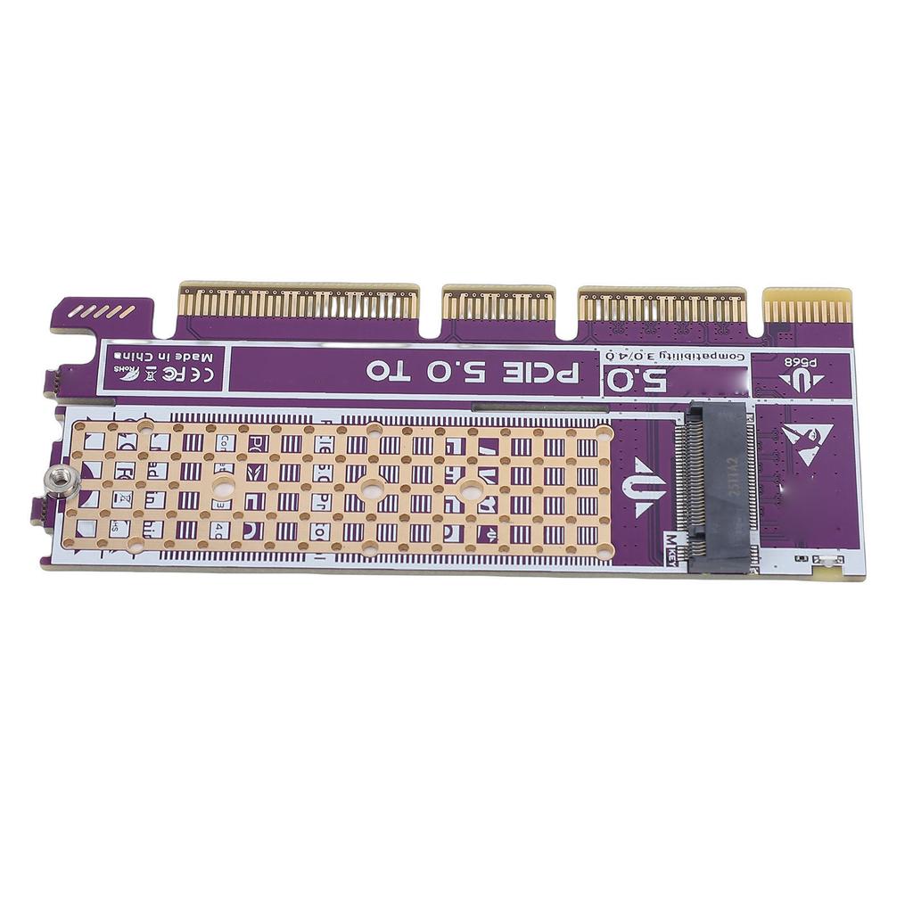 PCIe 5.0 to M.2 NVMe Adapter Support PCIe 5.0 4.0 3.0 2.0 1.0 M.2 SSD Expansion Card for 2230 2242 2260 2280 SSDs