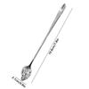 304 Stainless Steel Mixing Spoon Long Handle Dessert Spoon Milk Tea Honey Spoon Coffee Spoon Soup Spoon Lengthened Spoon