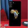 Map of Africa African Fabrics Phone Case For Samsung Galaxy S25 S24 Ultra S9 S10 S20 S21 S22 S23 Plus S24 FE Back Cover
