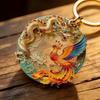 Painted Alloy Enamel Pendant Artistic Chinese Style Skin-friendly Jewelry for Women Traditional Costume Matching Accessory