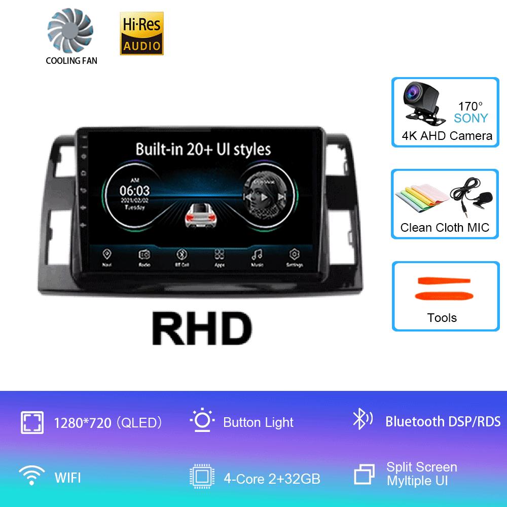 

Android 14 For Toyota Previa 3 III XR50 Estima 2006 - 2019 Multimedia Blu-ray QLED Screen Navigation GPS No 2 Din Player CHINA