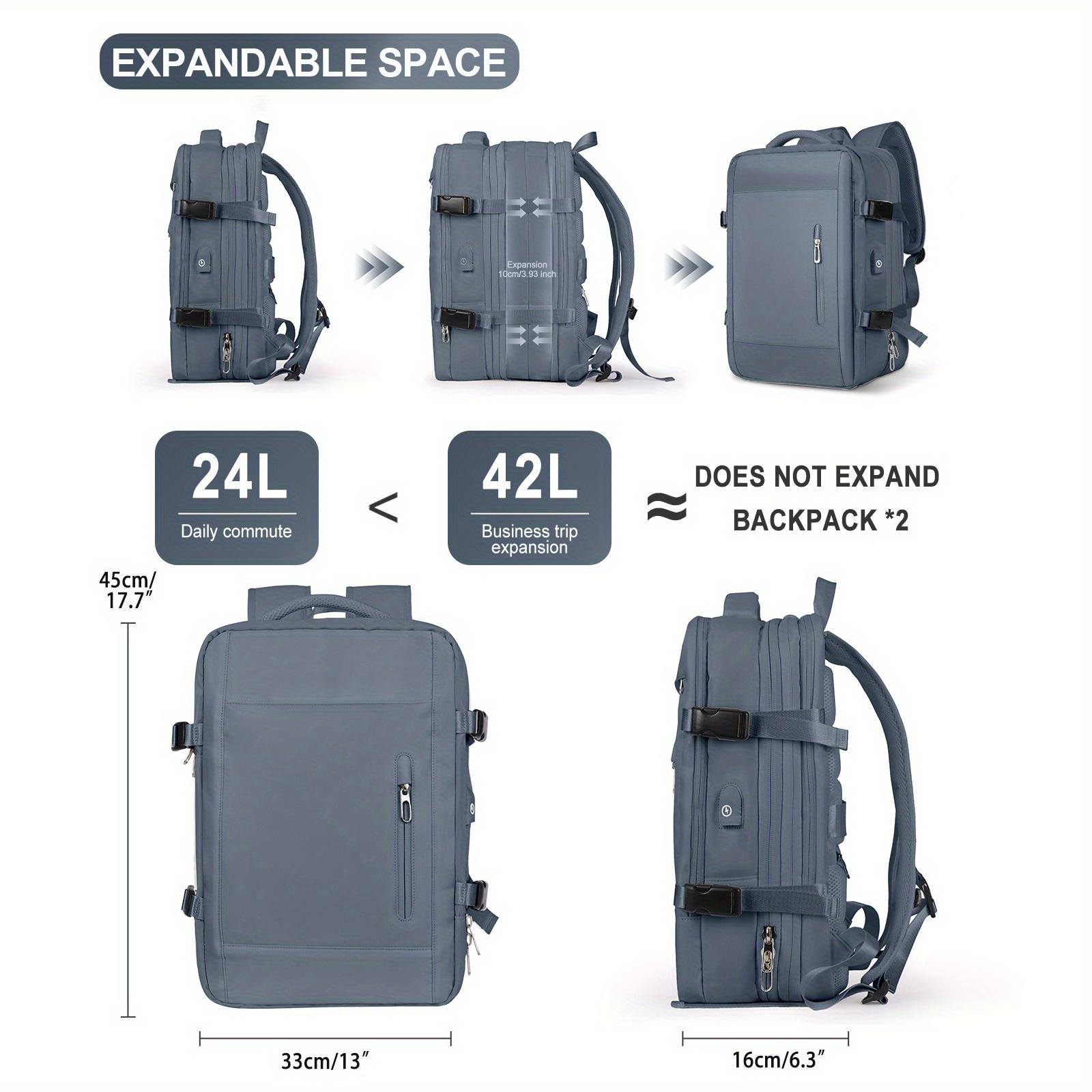 

Мужской повседневный модный рюкзак большой вместимости с регулируемым размером для путешествий на свежем воздухе и ежедневных поездок на работу королевский синий