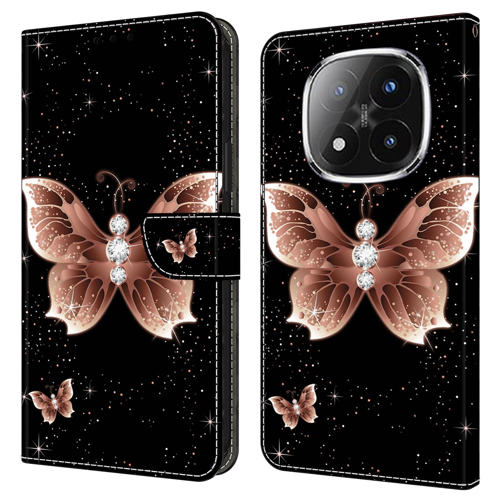 

For Xiaomi Redmi Note 14 Pro+ 5G Case 3D Pattern PU Leather Wallet Phone Cover with Stand E