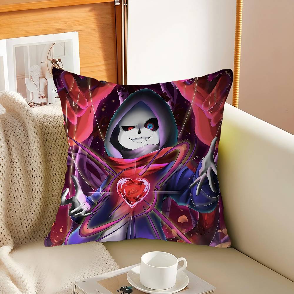 SANS U-Undertale Decorative Room Aesthetics Pillow Case Home Decor Bedroom Sofa Bed Couch Pillow Cover 45x45