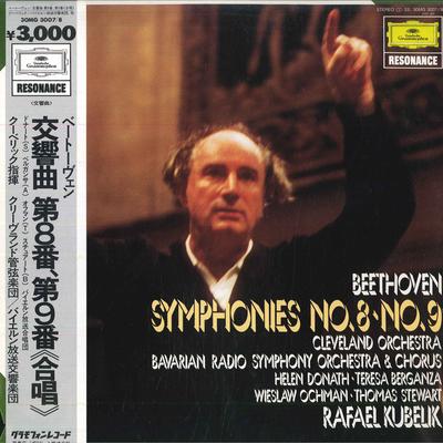 LP-skiva RAFAEL KUBELIK, CLEVELAND ORCHESTRA - Beethoven: Symfonier nr. 8 och 9 " 30MG30078 DEUTSCHE GRAMMO Japan Obi Klassisk Begagnad