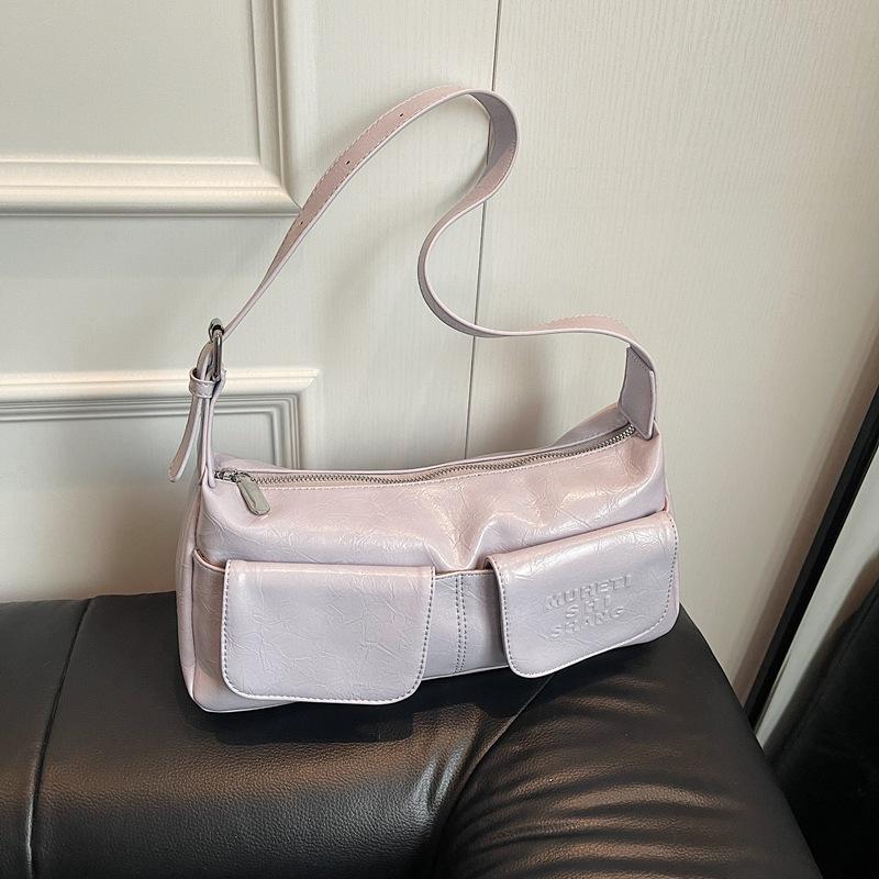 Plush doll underarm bag women's 2025 summer new candy color fashion shoulder bag messenger bag