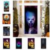 Retro Halloween Photo Door Panel Creative Skull Background Decoration  Party Decorations