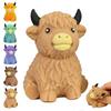 Squishy Maltose Sugar cow Squeeze Toy Kawaii cattle Stretchable Slow Rising Fidget Toy for Adults Stress Anxiety Relief Gifts
