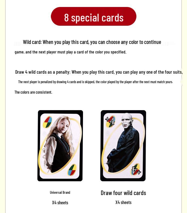 Genuine Mattel UNO Classic Card Game for Multiple Players - Casual Party Poker Table Game