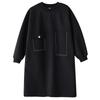 Long Sleeve Plus Size Cotton Vintage Black New In Dresses for Women Casual Loose Midi Spring Autumn Dress