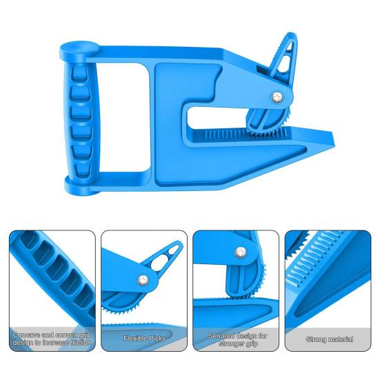 2Pcs Heavy Duty Mat Gripper Horse Stalls Tack Room Barn Trailer Gym Floor Mat Movers Tool Ergonomic Labor Saving Mat Puller Handlers