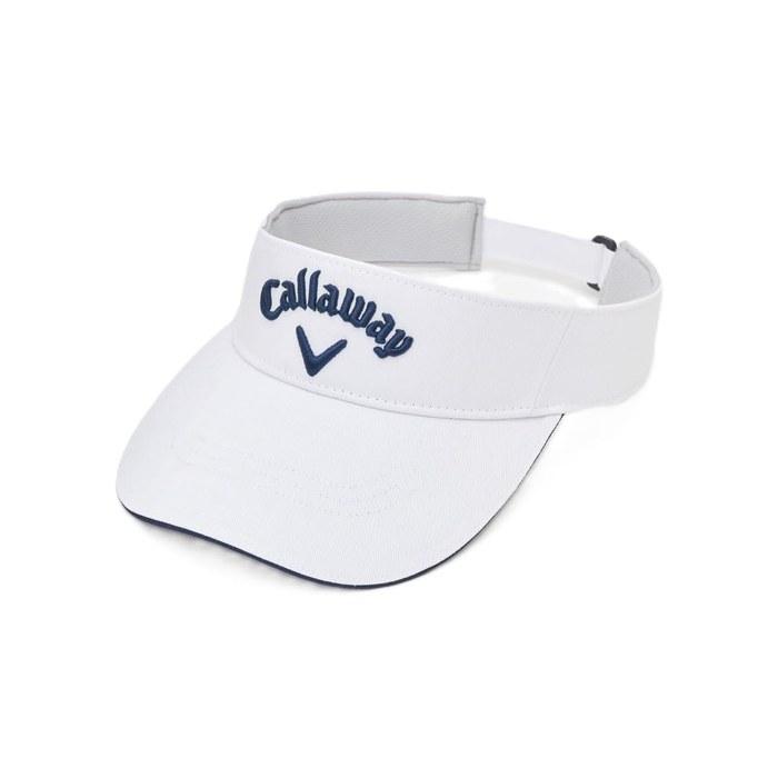 Callaway Visor Basic Model Cotton Twill - Sweat-Absorbing & Quick-Drying - Men s C26990109 - White