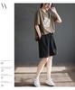 Women's Plus Size Cotton Retro Cargo Shorts - Multi-Color, Wide-Leg, Elastic Waist, Loose Fit, Versatile Five-Point Pants