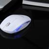 Blue Glowing Ergonomic Wireless Mouse 1600DPI 4Buttons Opticals Sensors For Desktop Laptop Quiet Operation 3A Powereds