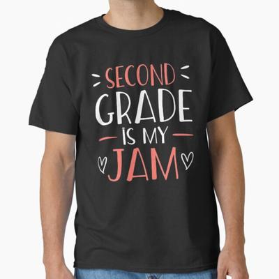 Women Second Grade Is My Jam Strawberry Second Grade Teacher T-Shirt Unisex T-Shirt