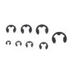 225pcs Collection of Manganeses Steel E Types Circlips for Professional Mechanics and Projects With Storage Box