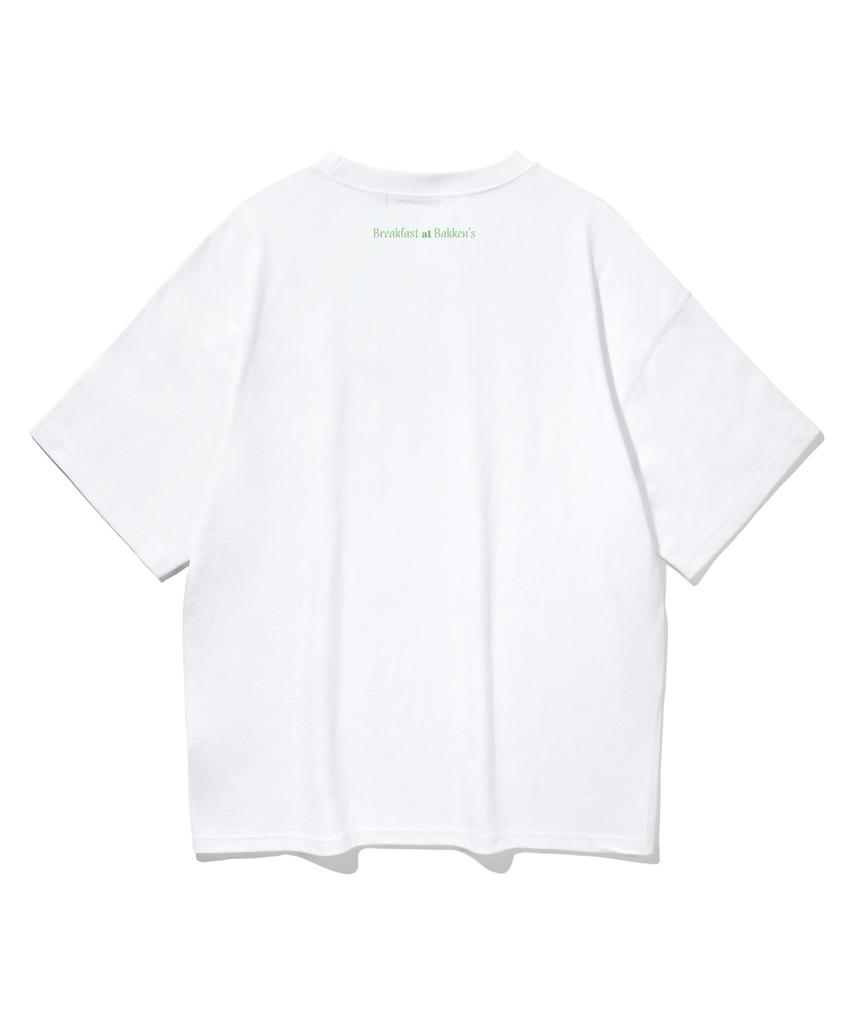 BAKKEN Avocado Short Sleeve T-Shirt Bk3972_White