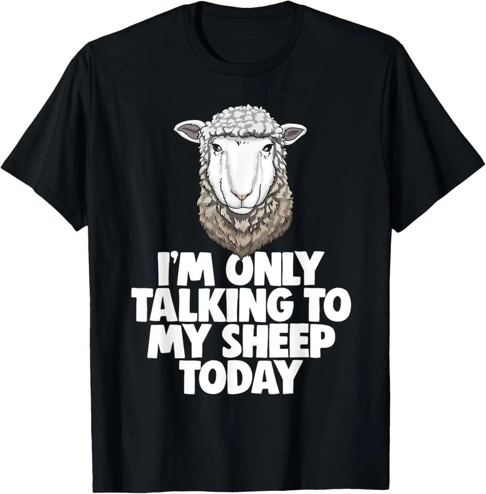 

I Am Only Talking To My Sheep TShirts Funny Women Sheep Love T-Shirt S