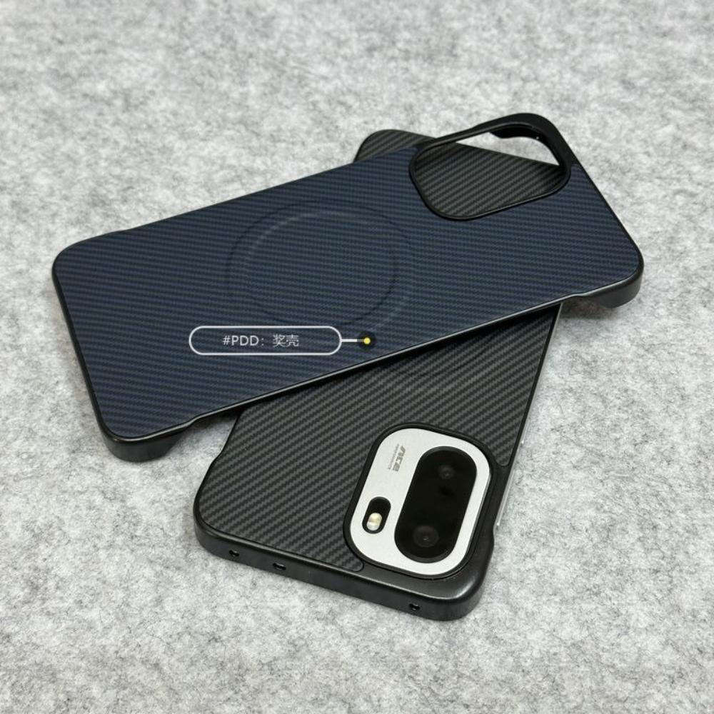 For OnePlus 15R Ace 6 Case Hard Carbon Fiber Magnetic Anti Fingerprint Non-slip Protective Cover For OnePlus Ace 6T Shell Bumper