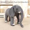 Elephant Plushes Toy, Soft Stuffed Animals Cushions for Bed Decoration Pillow