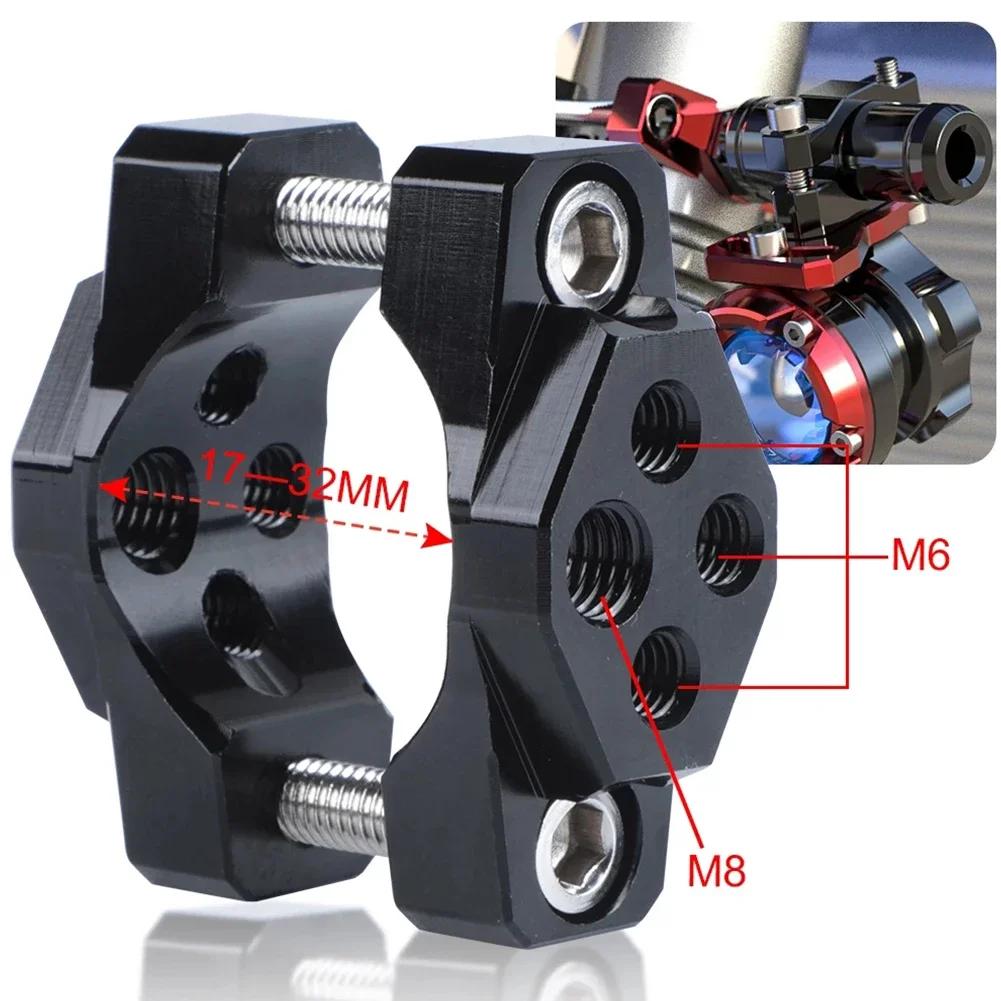 Motorcycles Handlebar Bumper Mount Brackets Clamp For LED Spot Fog Light Spotlight Fog Light Aluminum Metal Accessory 17-32mm